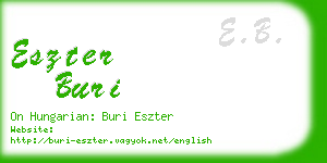 eszter buri business card